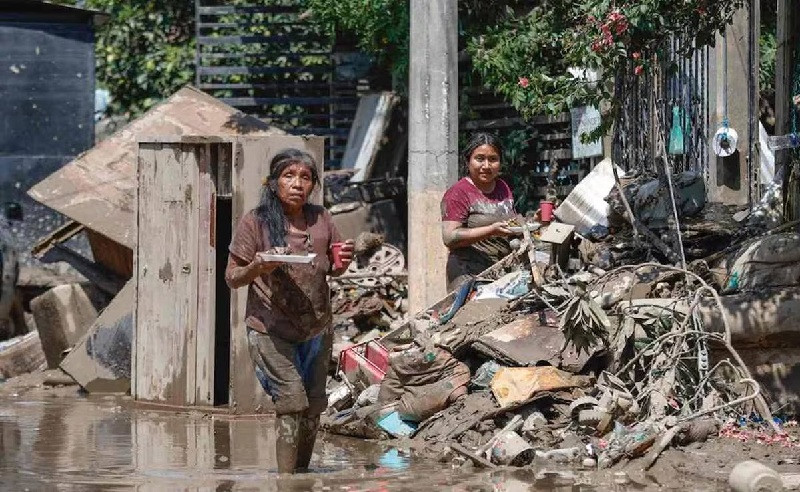 Damnificados lluvias san Luis Potosí