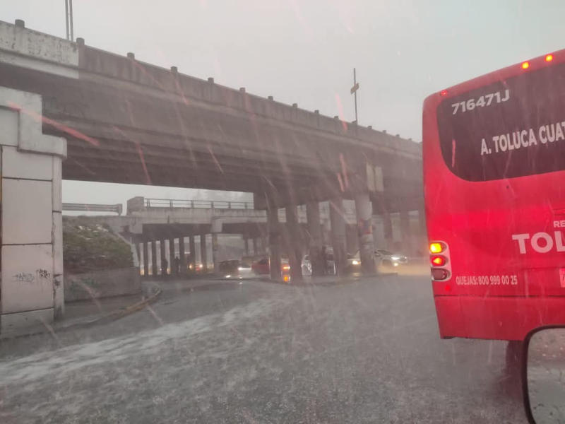 Lluvia fuerte Toluca