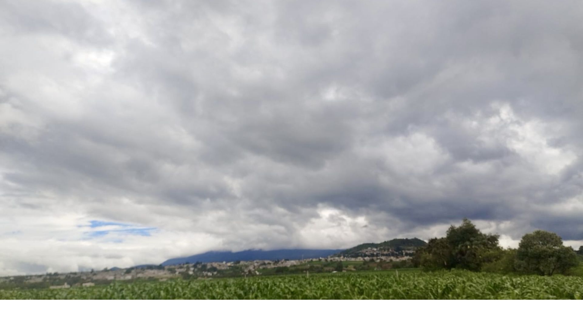 Cielo nublado en los alrededores de Toluca