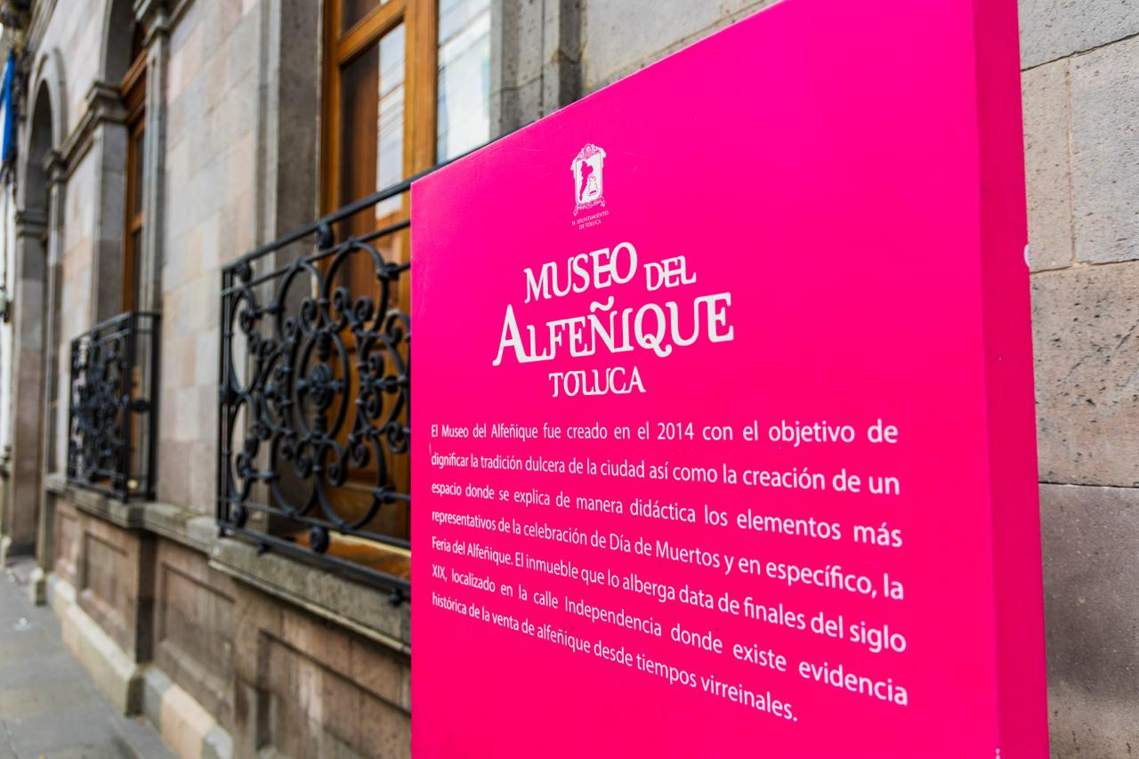 Museo del Alfeñique letrero