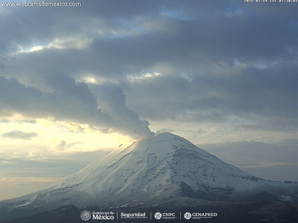 Popocatepetl nevado 19 feb 25