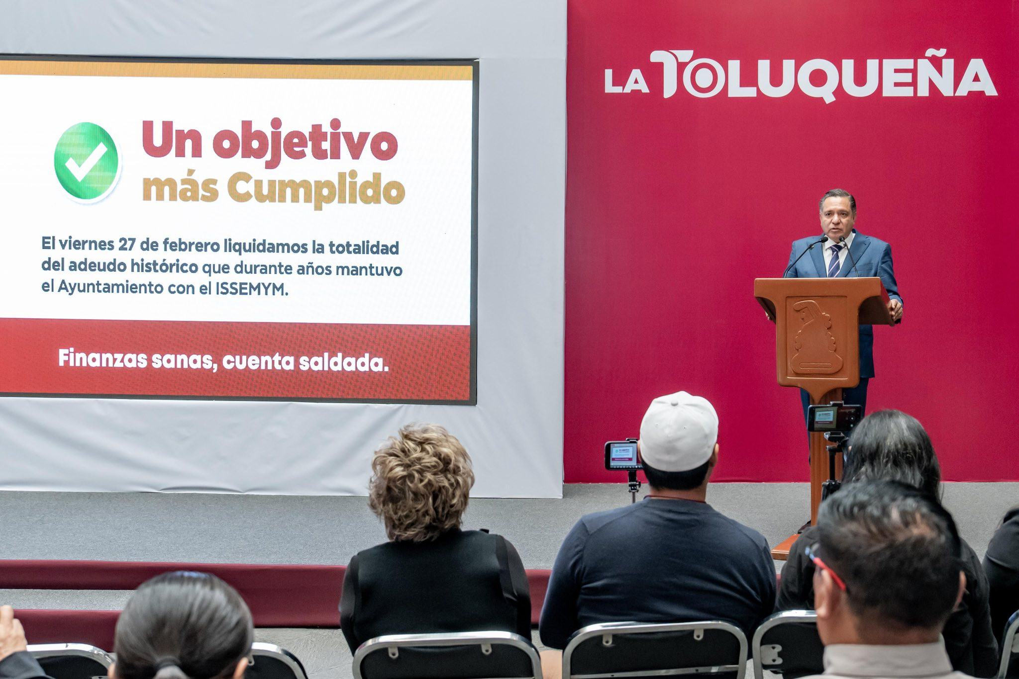 Ricardo Moreno liquida adeudo Issemym