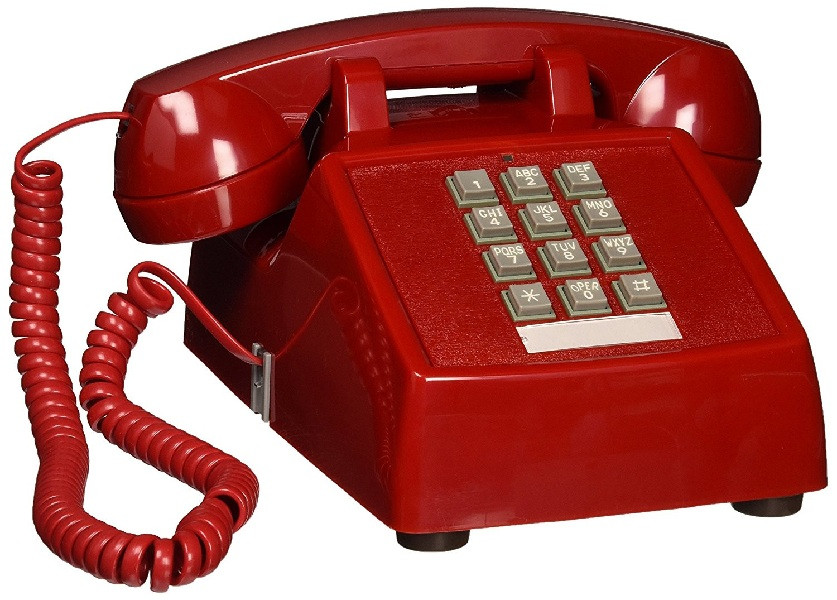 Teléfono rojo emergencia