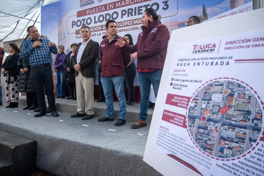 Toluca entrega pozo