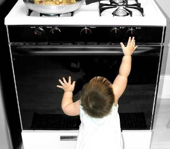 accidente niños cocina