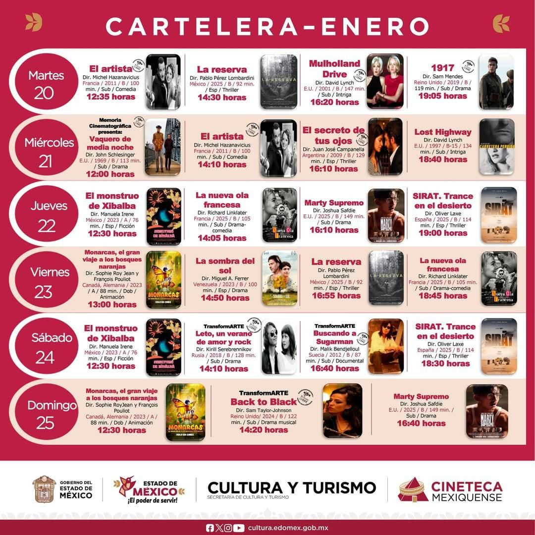 cineteca 20 al 25 enero