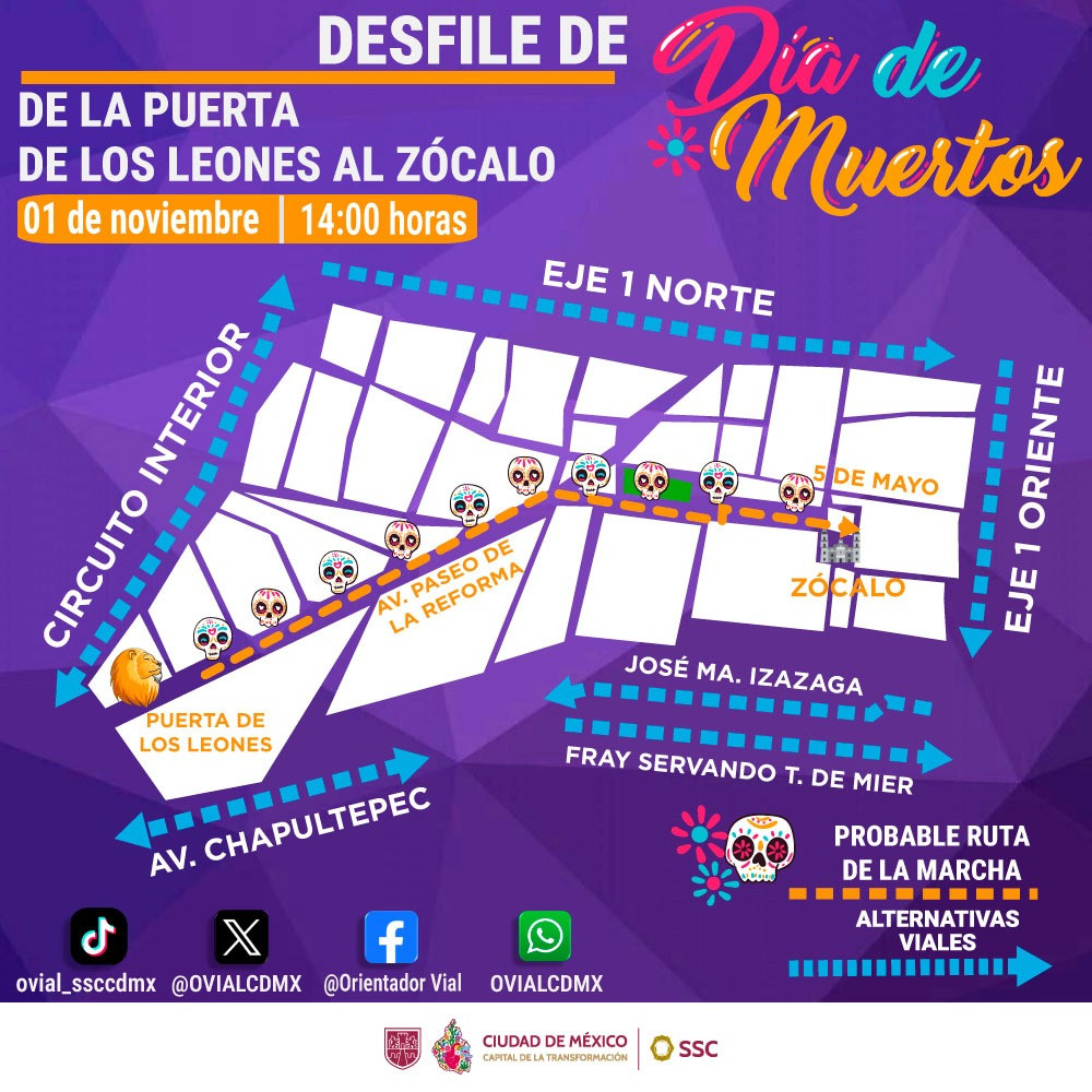 desfile de día de muertos cdmx