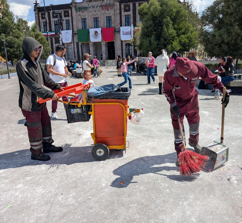recolección basura calles toluca