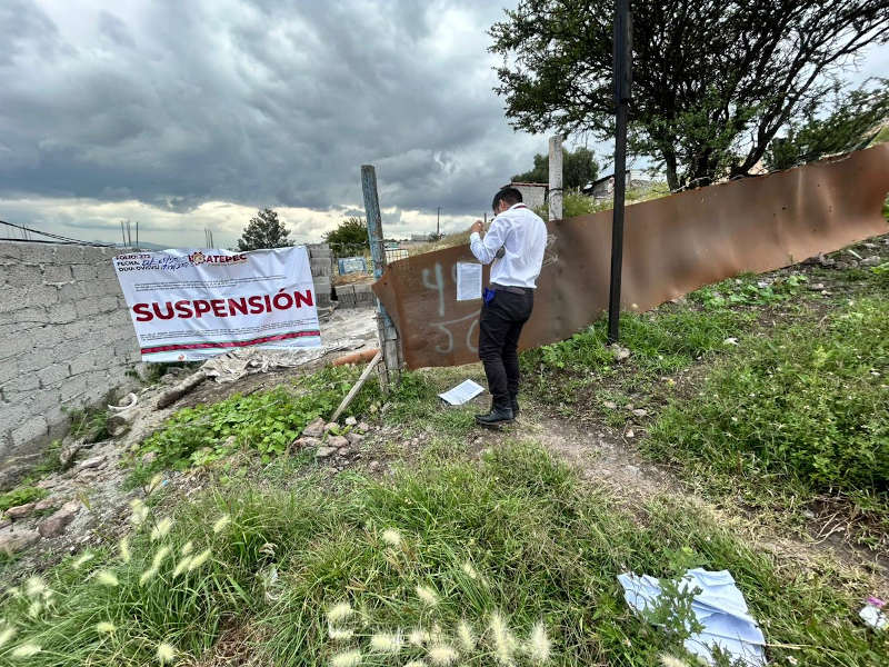 suspensión construcción Ecatepec
